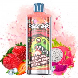 Razz Bar 60K Black Ice Dragon Fruit Strawberry | Vaper Desechable - 2% Nicotina (+18)