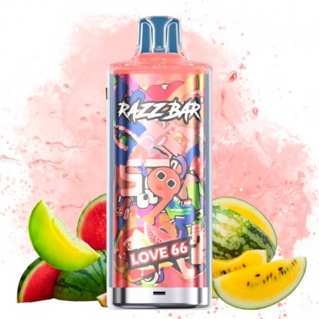 Razz Bar 60K Love 66 | Vaper Desechable - 2% Nicotina (+18)
