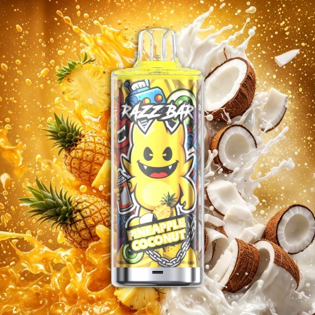 Razz Bar 60K Pineapple Coconut | Vaper Desechable - 2% Nicotina (+18)