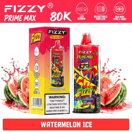 Fizzy Prime Max 80K Watermelon Ice | Vaper Desechable - 2% Nicotina (+18)
