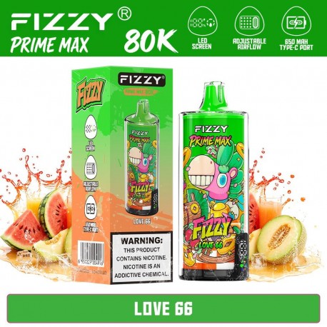 Fizzy Prime Max 80K Love 66 | Vaper Desechable - 2% Nicotina (+18)