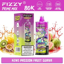 Fizzy Prime Max 80K Kiwi Passion Fruit Guava | Vaper Desechable - 2% Nicotina (+18)