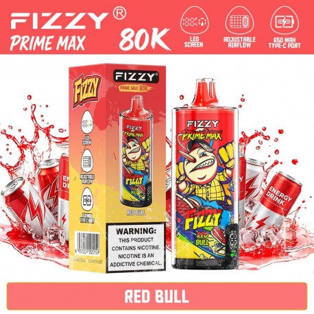 Fizzy Prime Max 80K Red Bull | Vaper Desechable - 2% Nicotina (+18)