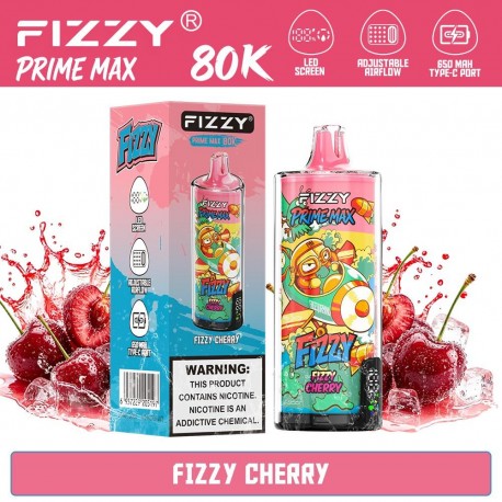 • Fizzy Prime Max 80K Fizzy Cherry | Vaper Desechable - 2% Nicotina (+18)