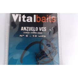 VITAL BAITS ANZUELOS TEFLON VCS CURVO