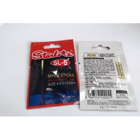 STARLITE SL-5 MINI 2 STICKS LUZ QUIMICA